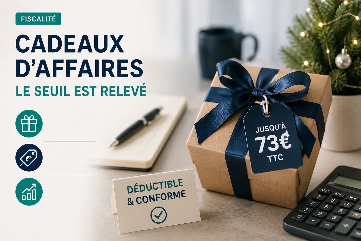 Cadeaux d'affaires de fin d'année : le seuil est relevé
